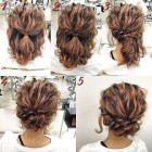 Easy updos for short curly hair