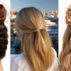 Simple hairstyle for long hair at home