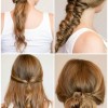 Easy partial updos for long hair