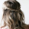 Quick and easy half up half down hairstyles
