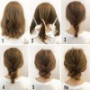 Easy hairstyle for medium hair at home