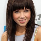 Straight hairstyles with bangs