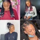 Short braids styles 2023 with beads