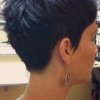 Back view of a pixie haircut