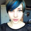Pixie haircut with color