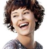 Short haircuts with bangs for curly hair
