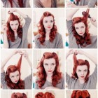 Easy retro hairstyles for long hair